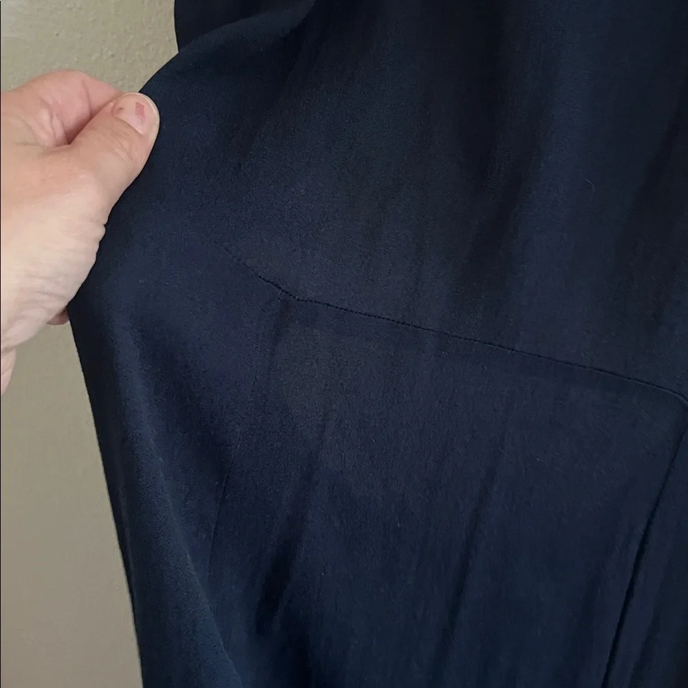 Reformation Navy Gavin Dress Size 8 - Picture 8 of 13